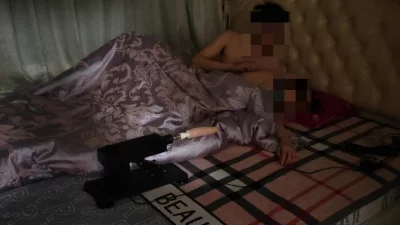 给老婆约的单男这次想玩炮机，必须满足