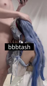 甘雨女仆cos口交，女友说想3p了